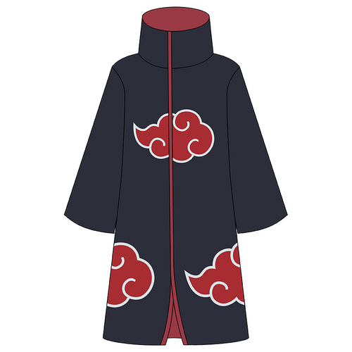 Naruto genuine C server Akatsuki organization Uchiha Itachi red cloud cloak full set of anime peripherals