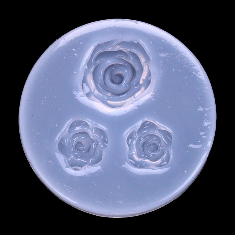 Espejo DIY cristal epoxi flor molde de silicona Rosa girasol Decoración Accesorios