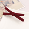 Hair accessory, cloth with bow, hairgrip, Korean style