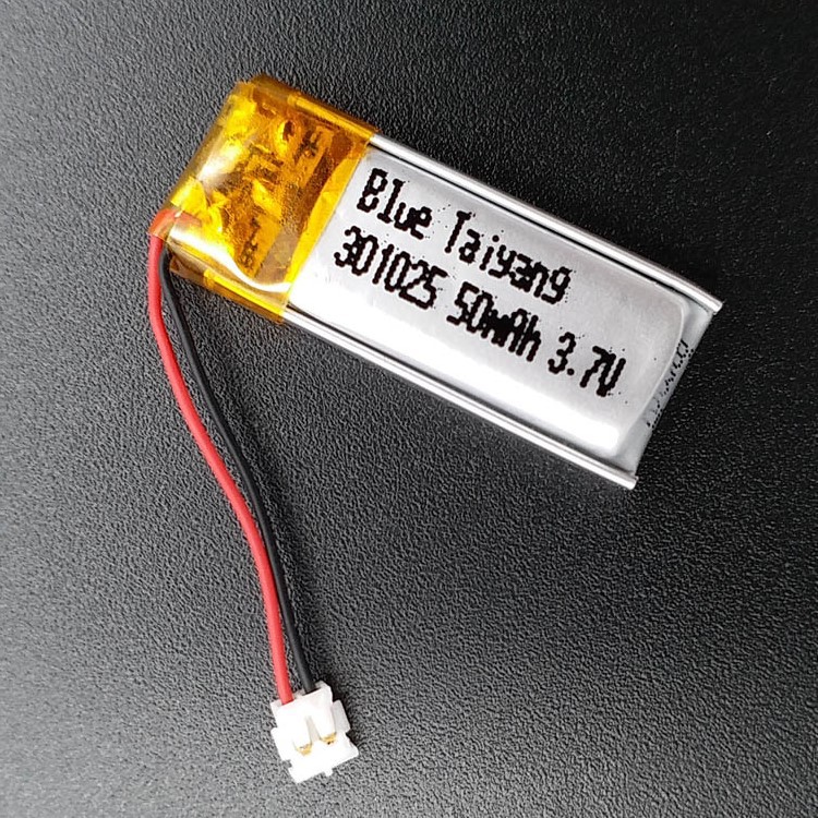 3.7V纯钴酸锂301022 55mah充电电池蓝牙对耳机小夜灯锂聚合物电池