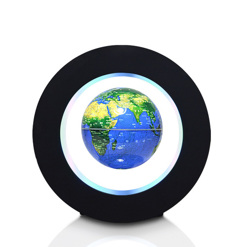 Circular magnetic levitation globe, 3-inch globe, one piece drop shipping, customizable with LOGO, cross-border exclusive sales, factory direct sale