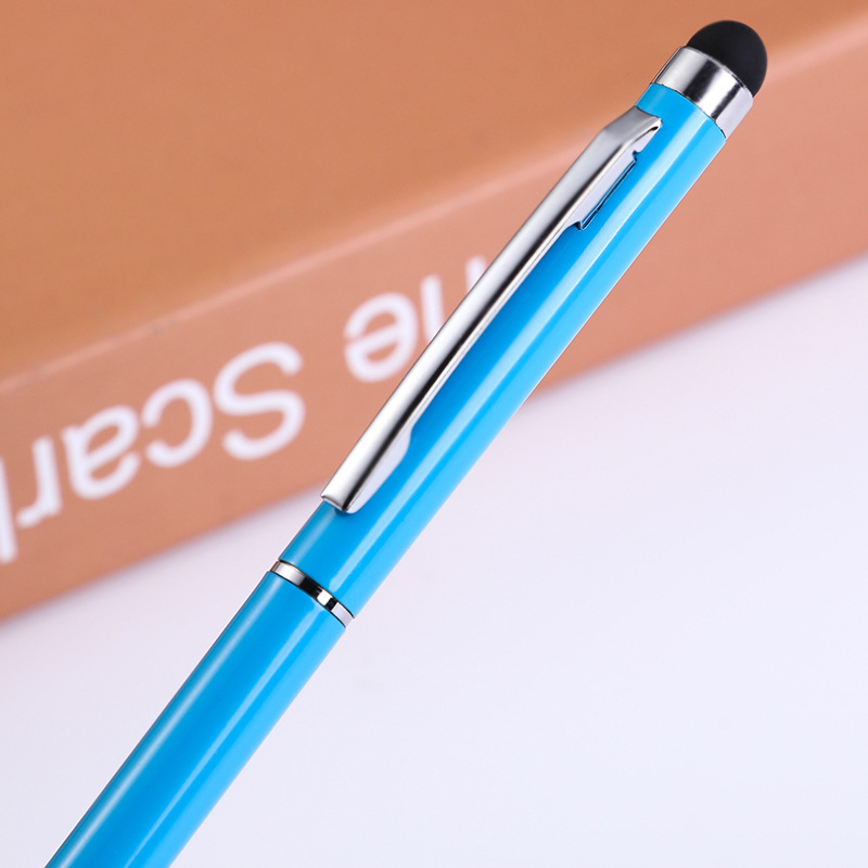 Fuente de la fábrica al por mayor metal pantalla táctil bolígrafo pluma táctil capacitiva impresión pequeña Xihua publicidad regalo pluma