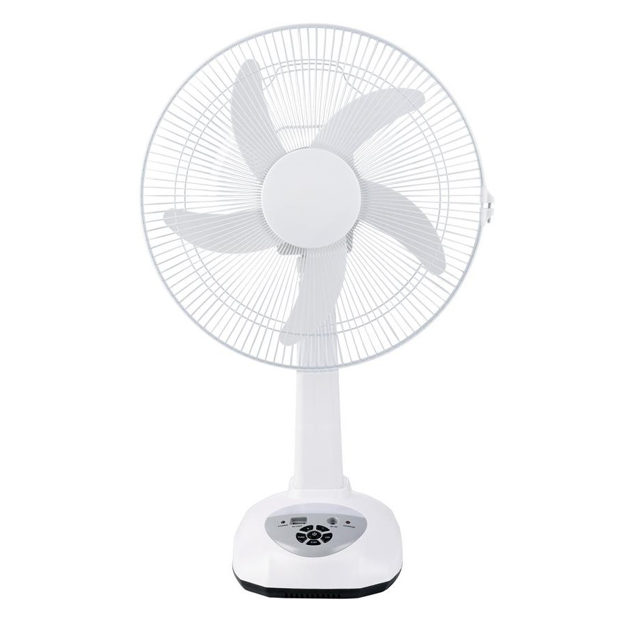 Nuevo S016M ventilador de escritorio recargable de 16 pulgadas 9 velocidad de viento iluminación LED ventilador recargable