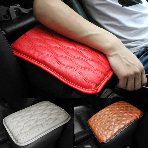 Wholesale car armrest box mat, universal interior center armrest box protective mat, memory foam armrest cover protective mat