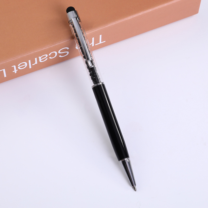 Fábrica al por mayor Bolígrafo De Metal pluma capacitiva letras pantalla táctil pluma de cristal Hotel publicidad pluma de regalo de negocios