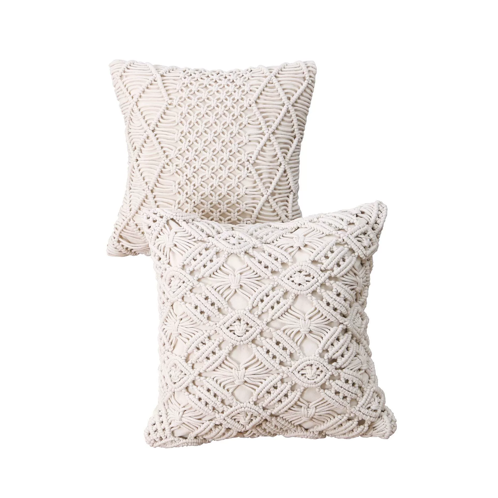 Modern Simpling Cotton Office Sofa Decoration Pillow Cushion Hand -edited Cotton String Craft Pillow Case