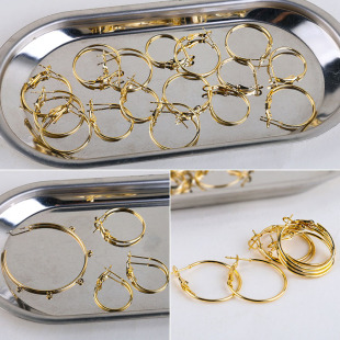 18k����ɫ925�y���ЈA��C�ΘO�����hȦDIY�ֹ���ᔶ��A�������