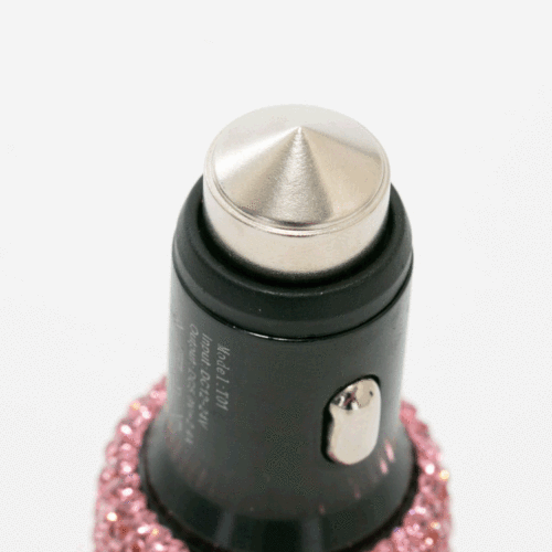 2.4 dual-port car charger, fast charging, one-to-two cigarette lighter, diamond-encrusted dual USB car charger, travel car charging head