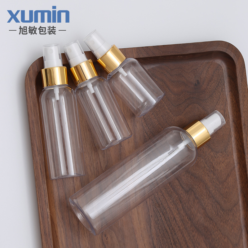 50-75ML纯露瓶 100-250mlPET透明细雾喷雾瓶 塑料分装瓶 旭敏包材