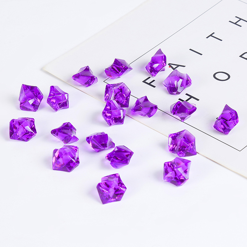 Acrylic plastic transparent gemstone
