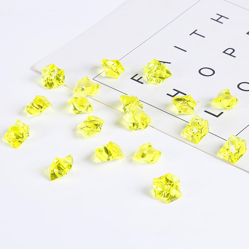 Acrylic plastic transparent gemstone