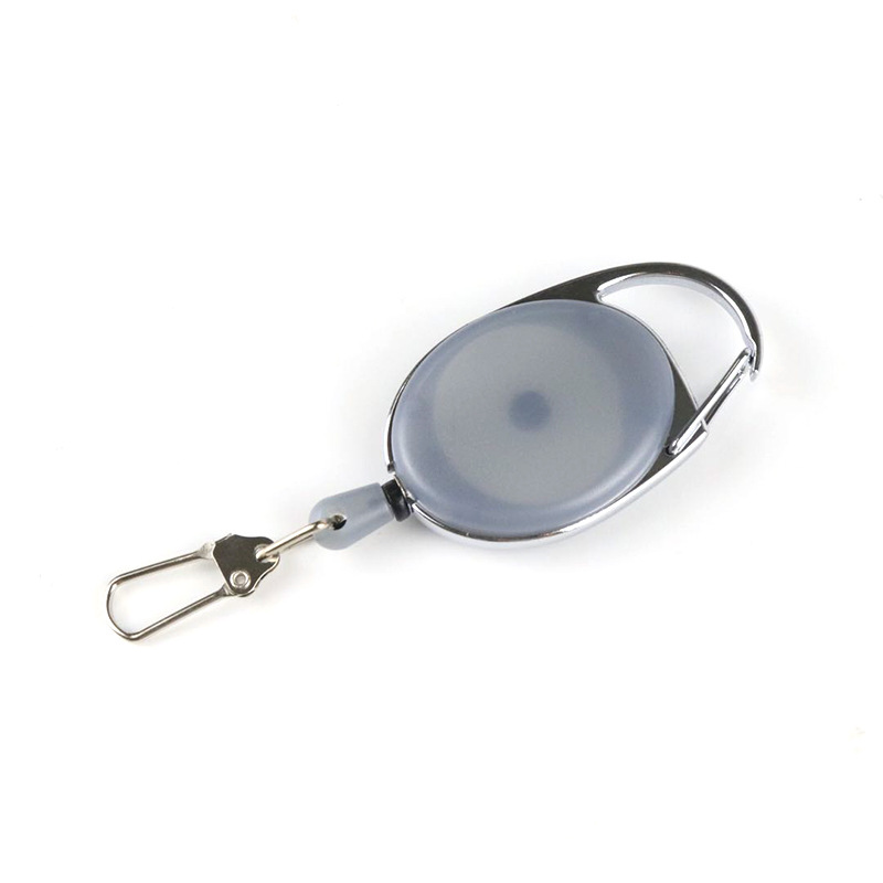 Colorido Oval clip de espalda personalizable hebilla de fácil extracción respetuoso con el medio ambiente hebilla de fácil extracción llavero retráctil Cable de fácil extracción