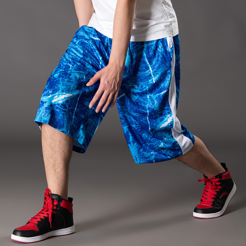 Summer Thin Large Size Men's Wear Plus Large Medium Pants Casual Capri Pants Fat Shorts Men's Sports Pants