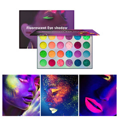 Wholesale Glitter Night Glow Eyeshadow Palette 24-Color Eyeshadow No Logo