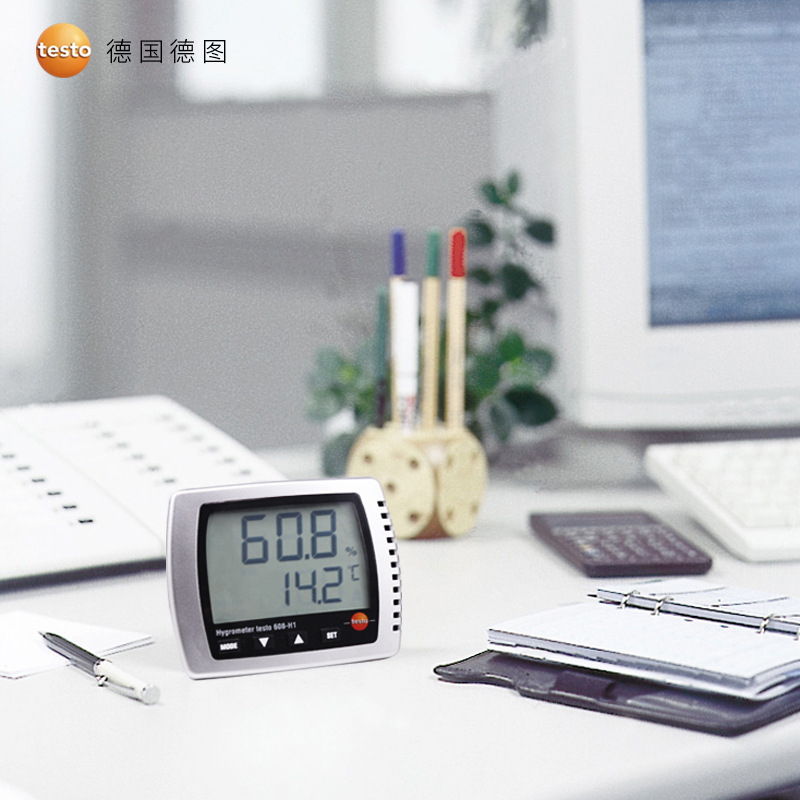 德图testo608-H1/H2温湿度表桌面壁挂温度计家用工业高精度