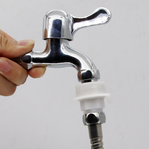 Car wash water gun water pipe washing machine faucet quick snap connector 4-point shower bellows adapter