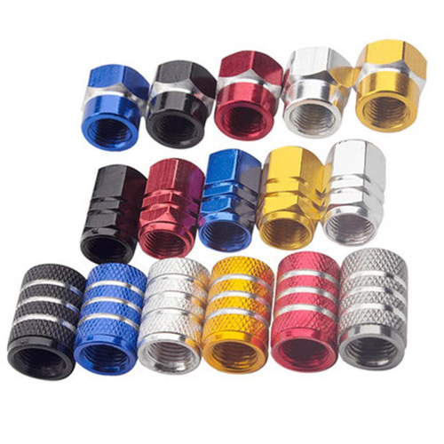 Aluminum alloy car tire valve cap personalized universal valve core vacuum tire pressure monitoring valve cap