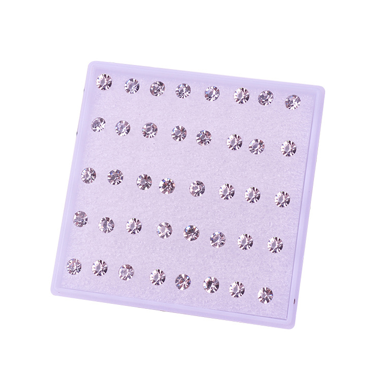 Pendientes de oreja pendientes femeninos traje puesto joyería oído hueso uñas al por mayor resina plástica redonda combinación anti-alergia