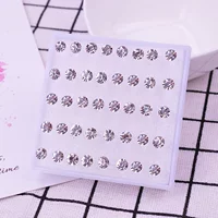 Серьги, пластиковые украшения, аксессуар, опт, микроинкрустация