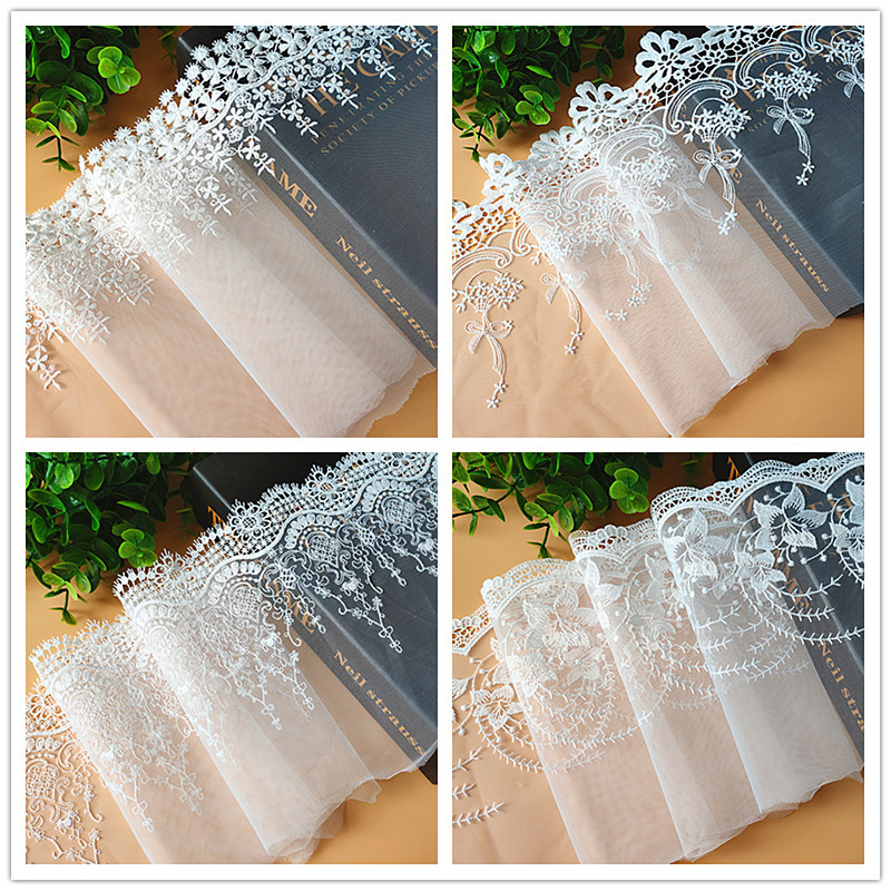 天腾批发新品宫廷礼服Lolita服饰辅料装饰蕾丝花片水溶网纱刺绣