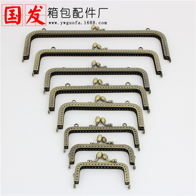 8.5 10.5 12.5 15 18 20 25 30CM cuadrado en relieve piezas de carro cabeza de bronce dorado