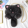 Fashionable plush shoulder bag for mother and baby, small rabbit, wholesale, cat, Korean style, kitten