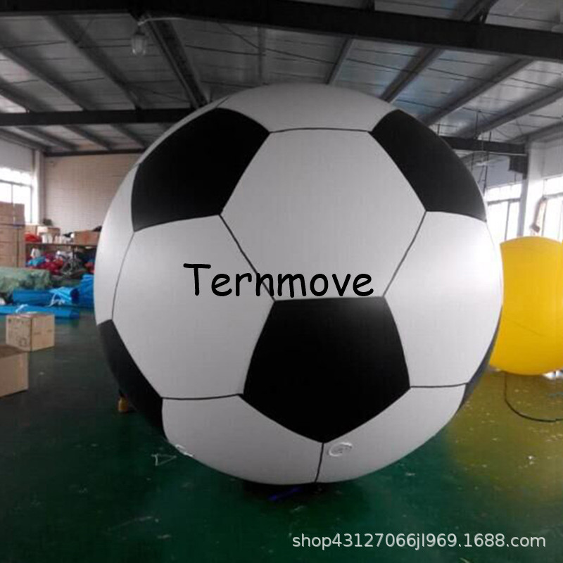 PVC飘空升空足球开业庆典空飘广告商场中庭吊挂圣诞美陈充气足球