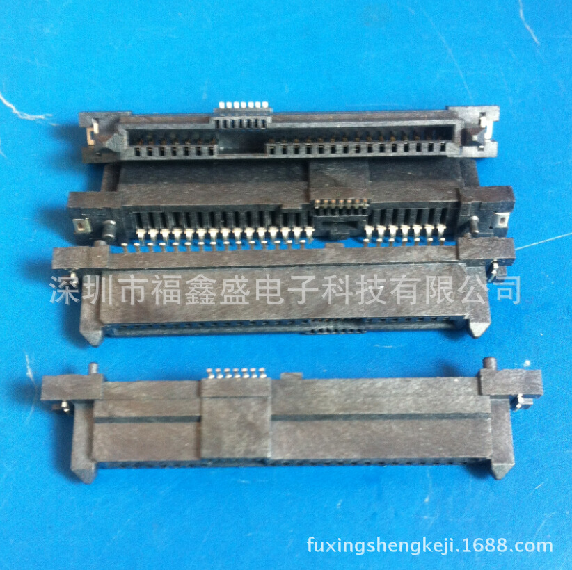 供应SATA7+15P公SATA母座带柱DIP180SMT插座15+7/13/16/sas29P