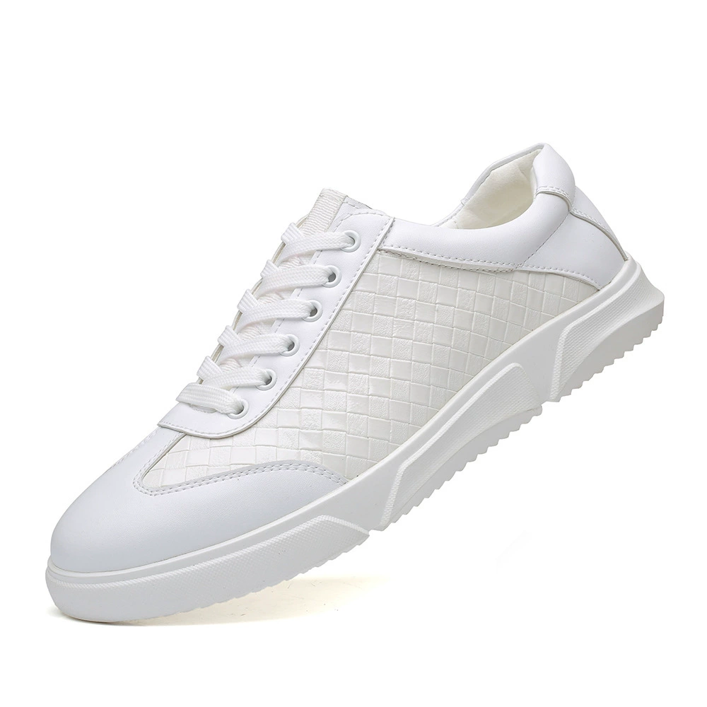 Стилизация Juqi Trend Leisure Sneakers — дышащие повседневные кроссовки на шнуровке, белый/чёрный/синий, размеры 39-48, лёгкие