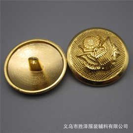 批发合金纽扣 25MM合金纽扣 圆形合金标志纽扣 打磨过大衣纽扣