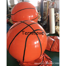PVC充气升空篮球沙滩球空飘落地闭气足球蓝球排球气模热气球美陈