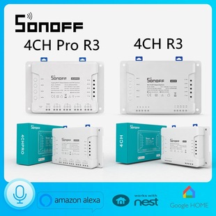 Sonoff 4ch R3/4ch Pro R3 Smart Wi -Fi -переключатель Модульный модульный независимое время дистанционного управления