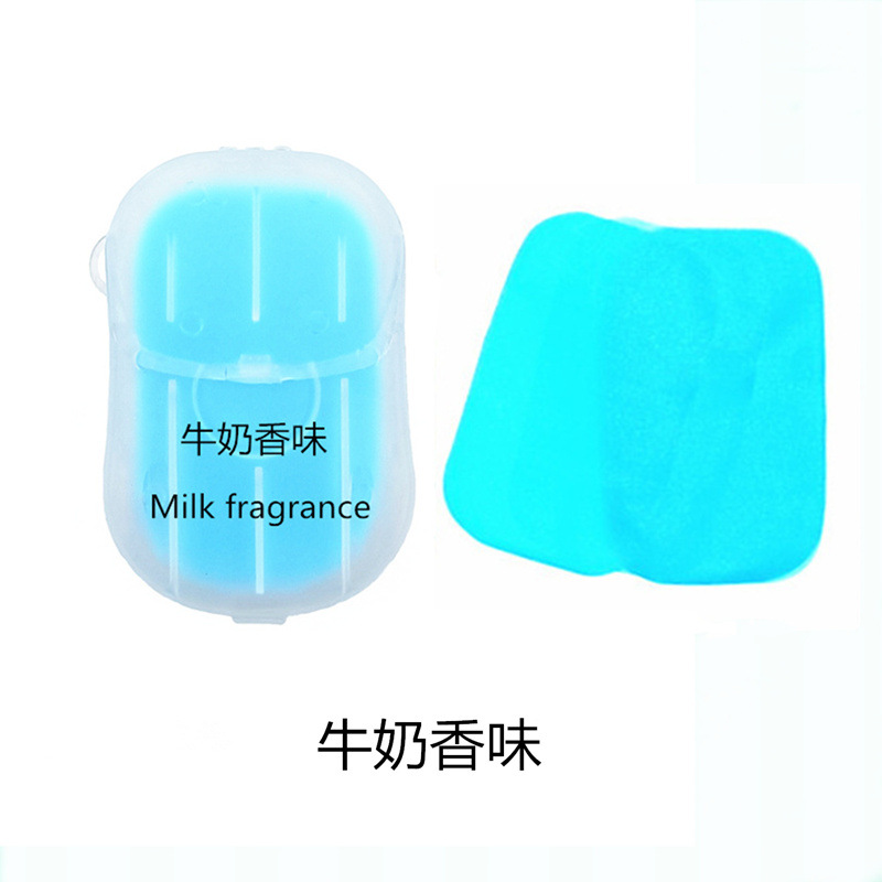 Tabletas de jabón desechables de alta calidad tabletas de lavado de manos portátiles jabón Papel Hotel viaje mini tabletas de jabón de fragancia en caja