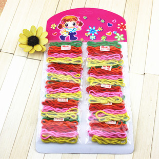One dollar hair accessories card rubber band exquisite fashion hair ring Yiwu one dollar below small commodities