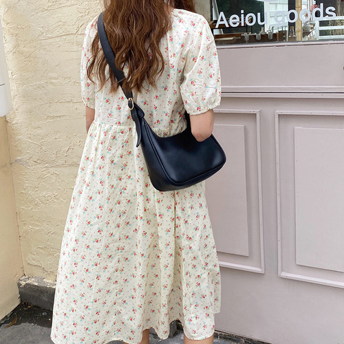 Retro vintage armpit bag large capacity 2024 simple versatile handbag moon dumpling bag shoulder crossbody