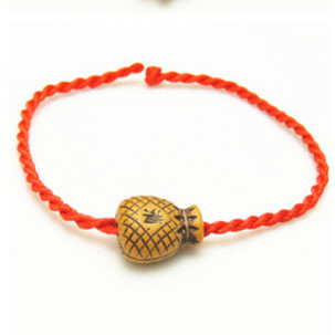children's woven red rope bracelet handmade