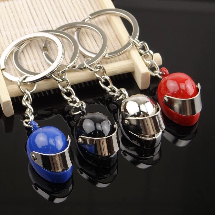 Creative small three dimensional helmet, keychain, realistic electric car, custom-made