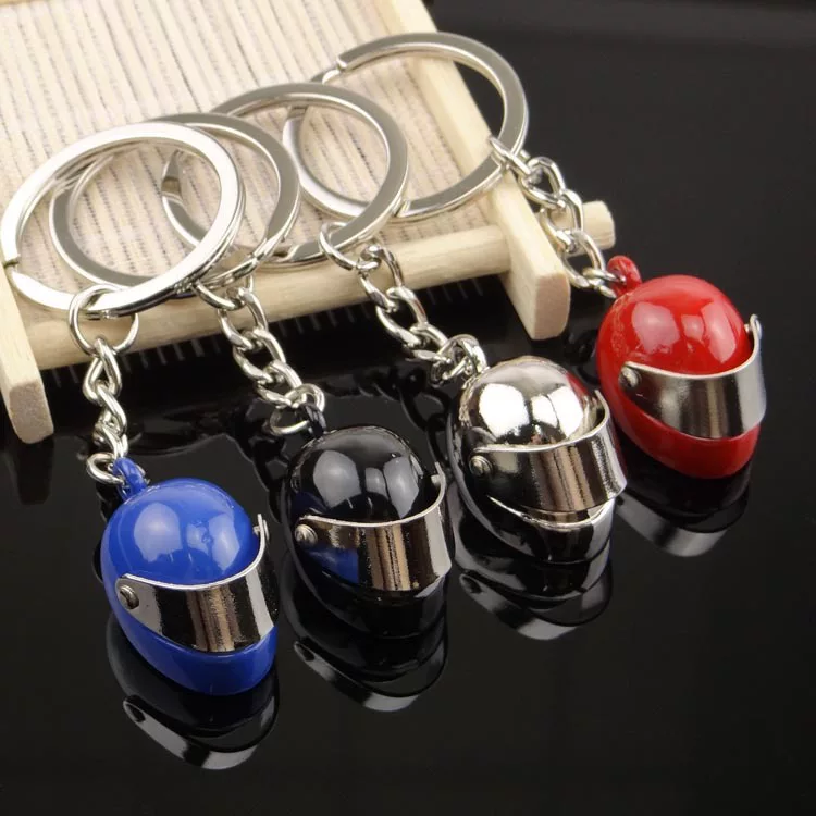 Creative small three dimensional helmet, keychain, realistic electric car, custom-made