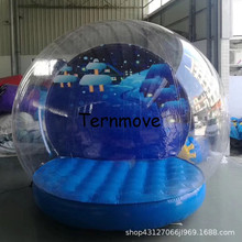 充气雪花球圣诞美陈水晶球透明泡泡帐篷屋inflatable snow globe