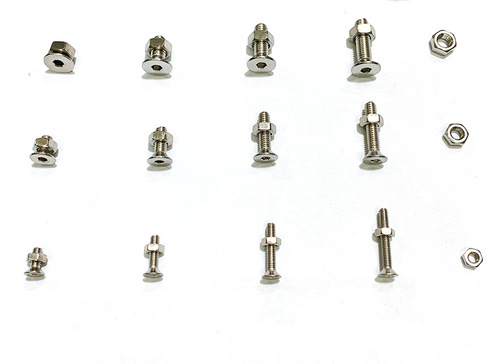 500pcs 304 stainless steel cross-border countersunk head hexagon socket screws and nuts combination set boxed screws M3M4M5