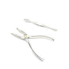 Metal zinc alloy crab eating tool set, three-piece crab claw set, eight-piece seafood sheller, hairy crab tools