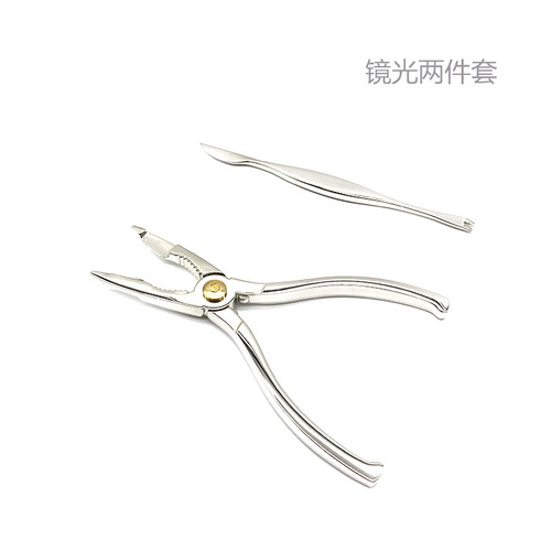 Metal zinc alloy crab eating tool set, three-piece crab claw set, eight-piece seafood sheller, hairy crab tools