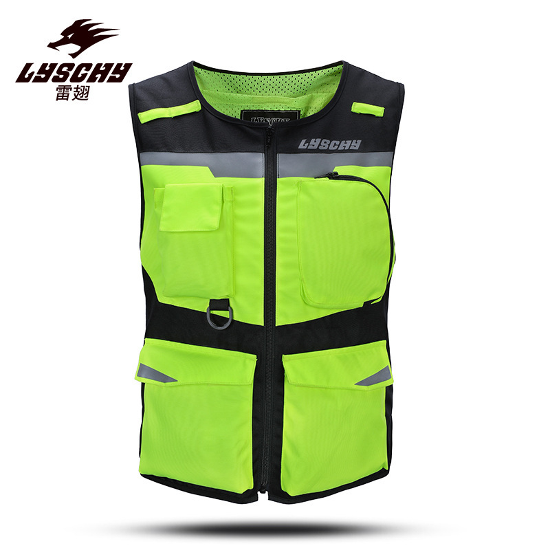 Lei Yi motorcycle motorcycle riding reflective vest off-road racing fluorescent safety motorcycle sports car anti-fall clothing