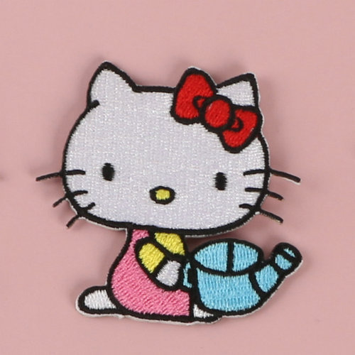 Self-adhesive clothing embroidery patch kitty cat shoe cap patch bag DIY patch patch sticker