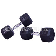 厂家直销六角包胶固定哑铃健身房男女士健身器材厂家直供价格不含