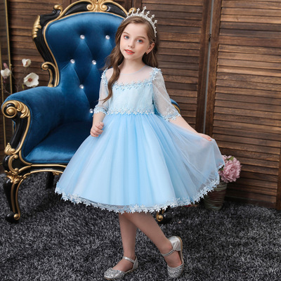 Autumn new pattern children full dress Princess Dress Infants baby The age of full dress Jacobs Pompous skirt children