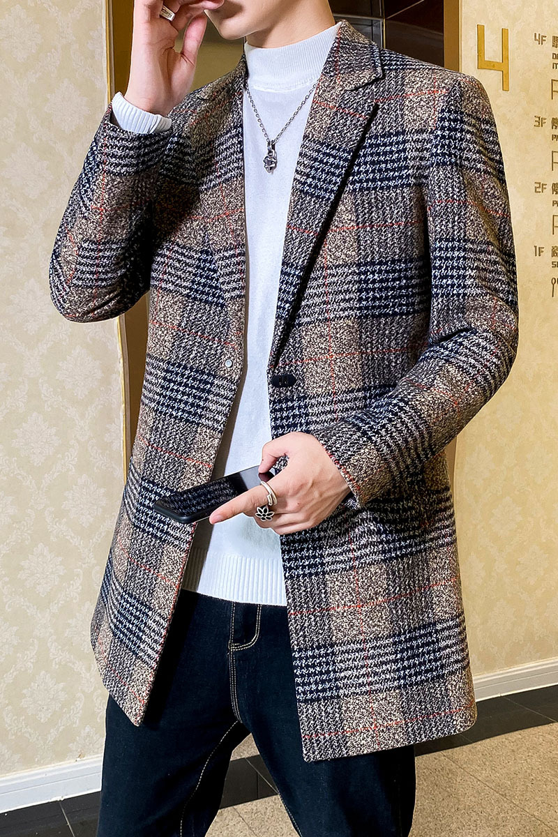 Abrigo de lana para hombre