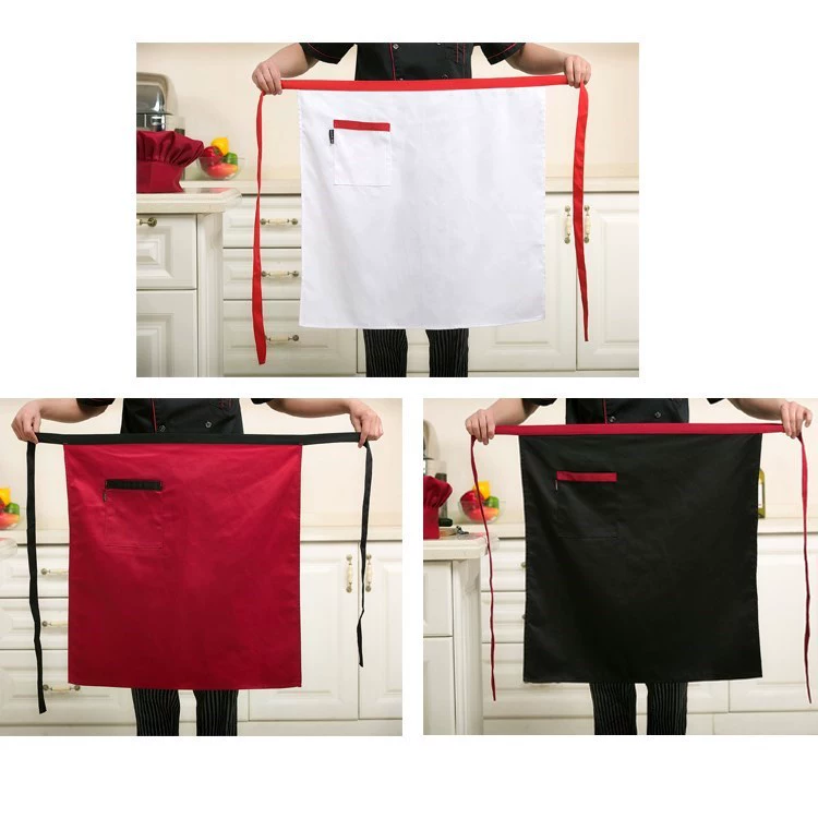 Фартук от шеф-повара, мужской и женский подвесной на шею, гостиничный ресторан, кухонная рабочая одежда, фартук с защитой от обрастания, масло, половинный фартук