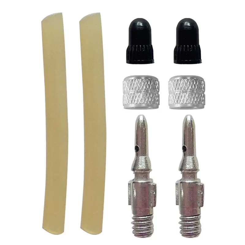 热销配件自行车轮胎英式气门嘴气门芯套装 小橡皮单车英嘴轮胎针