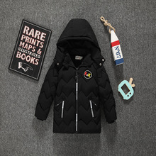 跨境电商2023冬款儿童棉衣长袖保暖男女童中长裤连帽外套一件代发